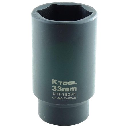 K-Tool International 1/2" Drive Impact Socket black oxide KTI-38233